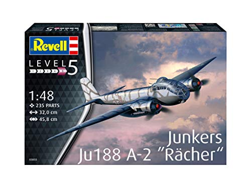 Revell- Junkers Ju188 A-1" Rächer Other License Accesorios, Color Plateado (RV03855)