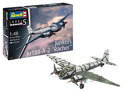 Revell- Junkers Ju188 A-1" Rächer Other License Accesorios, Color Plateado (RV03855)