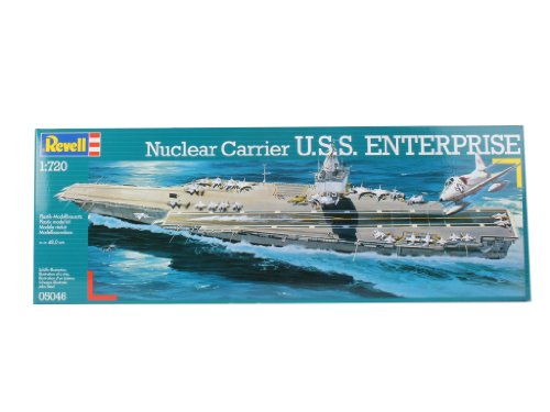 Revell- Nuclear Carrier U.S.S. Enterprise Maqueta Portaaviones, 10+ Años (05046)