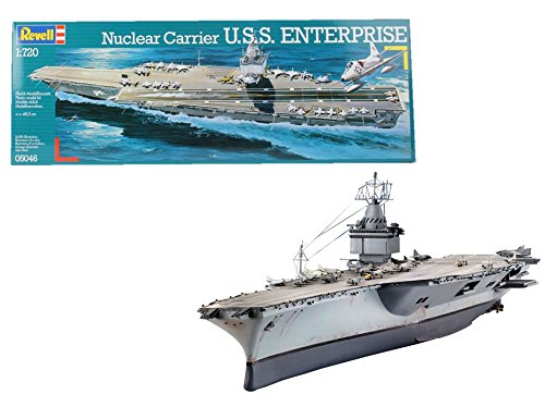 Revell- Nuclear Carrier U.S.S. Enterprise Maqueta Portaaviones, 10+ Años (05046)