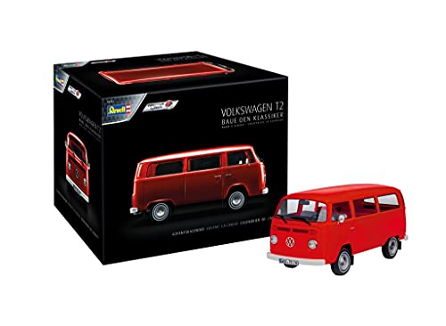 Revell-Volkswagen 01034 Calendario de Adviento VW T2 Bus, Color Rojo