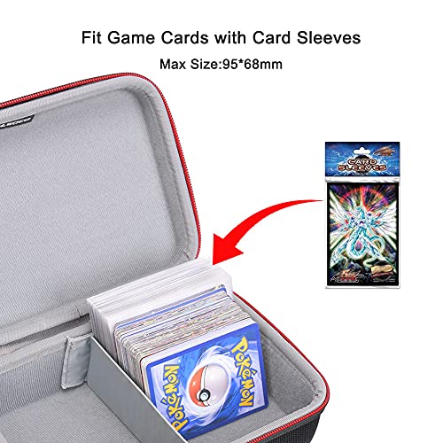 RLSOCO Funda de Transporte para Pokémon Trading Cards con un Divisor Movible, Se Adapta a 600 Tarjetas（Tarjetas no Incluidas）