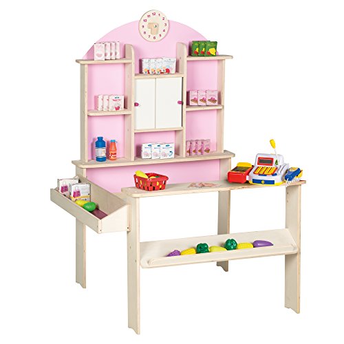 roba-kids Tienda mostrador en Madera Natural, Multicolor Baumann 480022