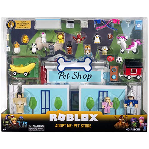 Roblox ROG0178 Celebrity Collection-Adopt Me: Pet Store Deluxe Playset [Incluye artículo Virtual Exclusivo]