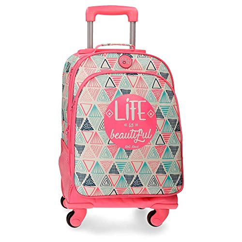 Roll Road Life Mochila 4 ruedas Multicolor 32x44x21 cms Poliéster 29.57L