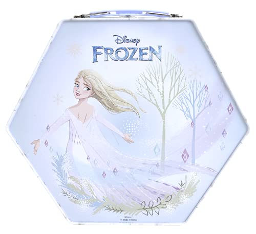 Royal Makeup Case, Maletín de Maquillaje de Frozen para un Cambio de Imagen Divertido, Kit de Maquillaje con Accesorios Coloridos, Juguetes y Regalos para Niños y Niñas