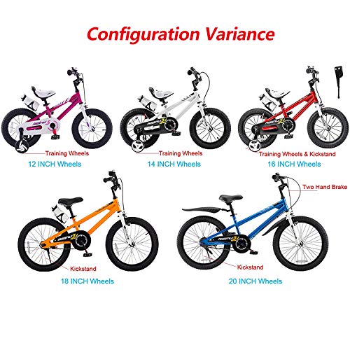 RoyalBaby BMX Freestyle Bicicleta para niños, ruedas de 12-14-16-18-20 pulgadas, seis colores disponibles