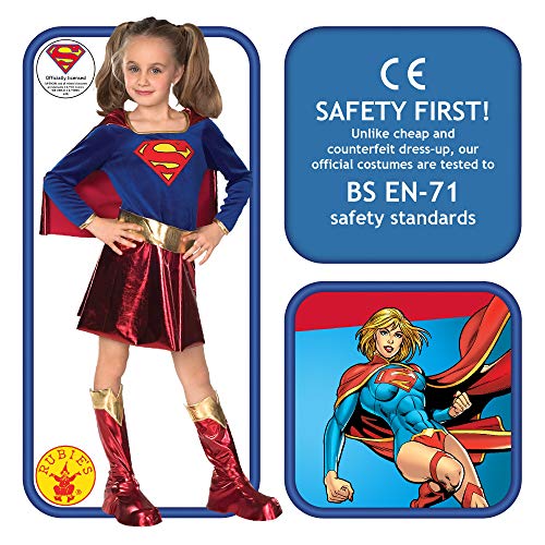 Rubbies - Disfraz de Supergirl para niña, talla M (5-7 años) (882314M)