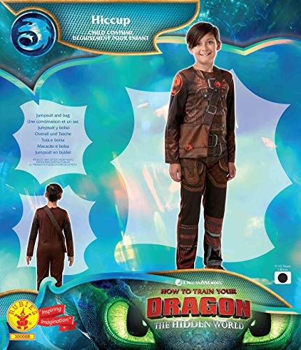 Rubie's 300008 9-10 How to Train Your Dragon Fancy Dress, Niños, Multicolor disfraz de dragón , color/modelo surtido