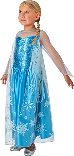 Rubies 620975-L - Disfraz de Elsa para niña, L (7-8 años)