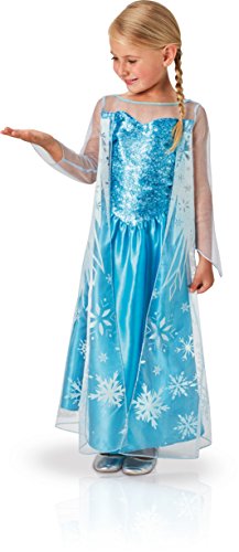 Rubies 620975-L - Disfraz de Elsa para niña, L (7-8 años)