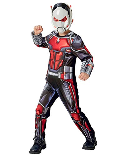 Rubies 640487M Antman Marvel Vengadores Ant-Man Deluxe - Disfraz infantil para niños, tamaño mediano