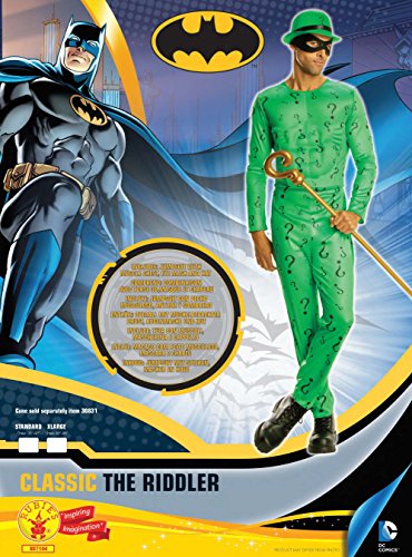 Rubies 887104 Disfraz Oficial de The Riddler Batman Villano, Adulto, XL