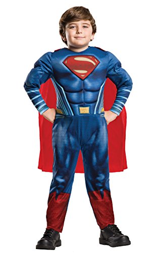 Rubies- Deluxe Superman Justice League Disfraz Infantil, Multicolor, M (5-6 años) (640813-M)