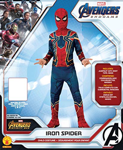 Rubie's Disfraz Avengers Official Iron Spider, Spiderman Classic, Talla M, 5-7 anos, altura 132 cm (700659_M)