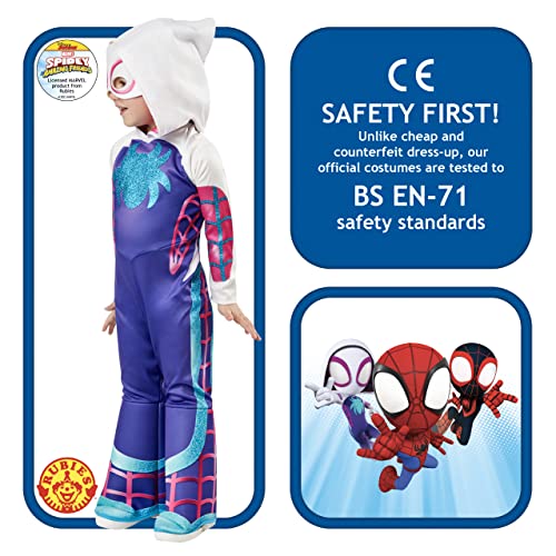 Rubies Disfraz Ghost Spider Preschool Saf, Talla 2-3 años, para niños (702742-S)