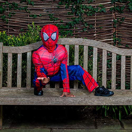 Rubie's Disfraz infantil de Spiderman de Marvel, de lujo, para niños de 3 a 4 años, altura de 104 cm