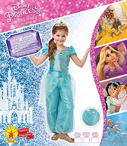 Rubies´s- Princesa Disney Jasmine Aladdin Princess Disfraz, Multicolor, Large Age 7-8 Years (Rubie's 300166