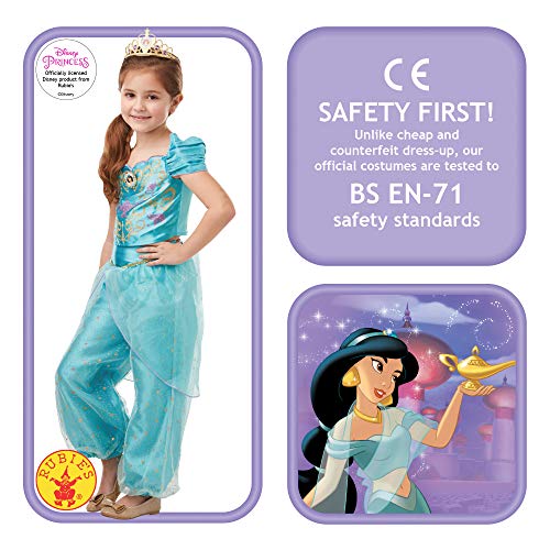 Rubies´s- Princesa Disney Jasmine Aladdin Princess Disfraz, Multicolor, Large Age 7-8 Years (Rubie's 300166