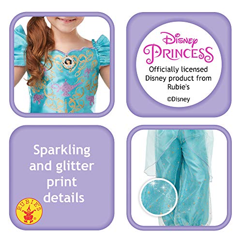 Rubies´s- Princesa Disney Jasmine Aladdin Princess Disfraz, Multicolor, Large Age 7-8 Years (Rubie's 300166