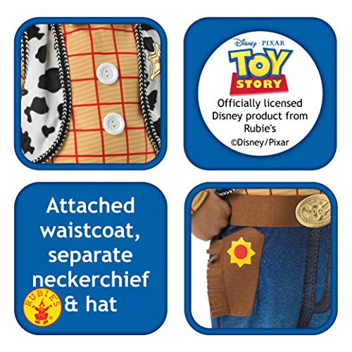 Rubie's Toy Story Woody - Disfraz de Toy Story de Disney para niños, talla M