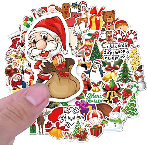 Runmeihe 120 unids pegatinas de Navidad pegatinas de copo de nieve Santa árbol pegatinas de graffiti calcomanías para tarjetas DIY pegatinas de Navidad decoración de fiesta taza laptops Ipad