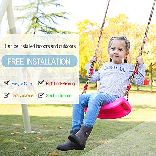 RUNPRISM Exterior Columpio Jardin, Columpios Infantiles, Juego de Asiento de Antideslizante Columpio para Niños, Columpio Ajustable en Altura