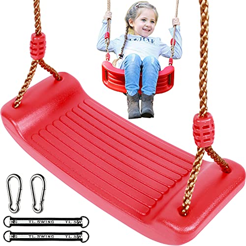 RUNPRISM Exterior Columpio Jardin, Columpios Infantiles, Juego de Asiento de Antideslizante Columpio para Niños, Columpio Ajustable en Altura