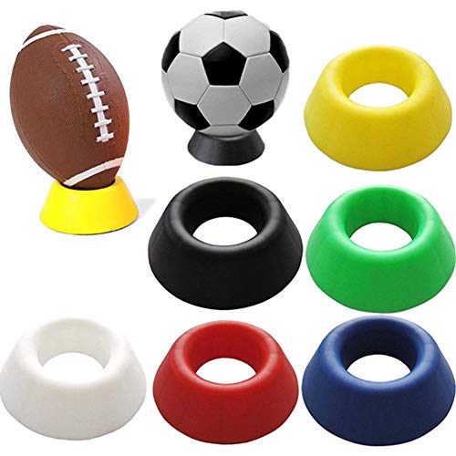 rycnet Deportes Baloncesto Balón de Fútbol Copa Bola Display Stand Rugby Plastic Display Holder Caja Casos Regalo de Año Nuevo Blanco