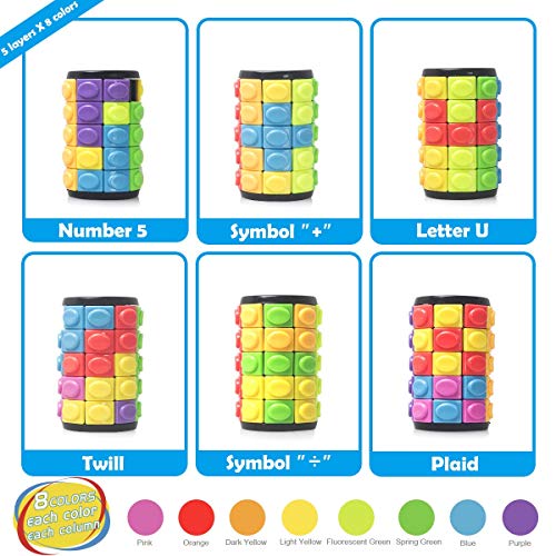 R.Y.Toys Jigsaw Cylinder Puzzle Speed Cube Game Puzzle para Adultos Magic Cube Brain Games para Clever Kids Brain Puzzles para 8 años de Edad Puzzles 3D Jigsaw Puzzles para niños 3500B