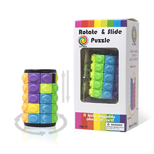 R.Y.Toys Jigsaw Cylinder Puzzle Speed Cube Game Puzzle para Adultos Magic Cube Brain Games para Clever Kids Brain Puzzles para 8 años de Edad Puzzles 3D Jigsaw Puzzles para niños 3500B