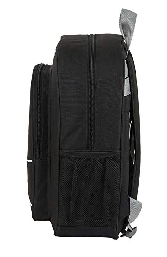 safta 612024640 Mochila Junior niño Adaptable Carro Real Madrid CF, Negro