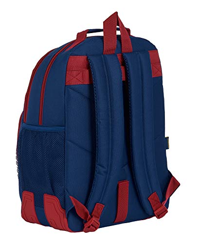 Safta 612029773 Mochila doble con cantoneras adaptable a carro FC Barcelona