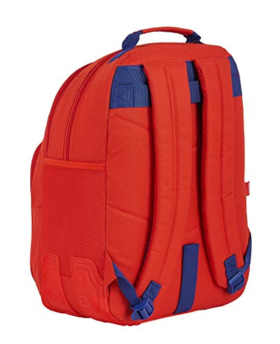 Safta 612058773 Mochila doble con cantoneras adaptable a carro Atlético de Madrid