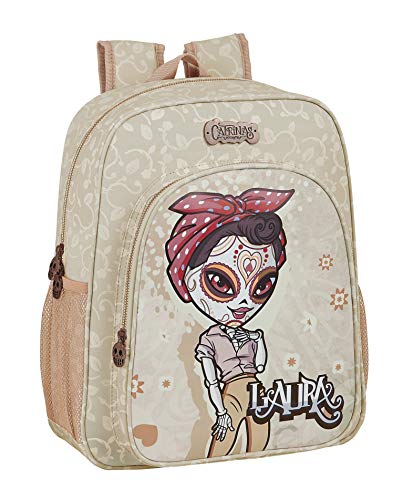 Safta 612162L640 Mochila Escolar Junior de Catrinas Laura, 320x120x380mm