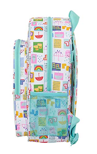 Safta 612172185 Mochila Escolar Infantil Peppa Pig, 260x110x340mm, multicolor, M