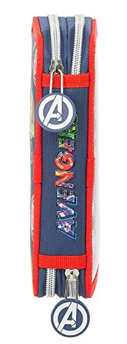 Safta Estuche Escolar con 28 Útiles Incluidos de Avengers Heroes Vs Thanos, 125x40x195m, azul marino/multicolor