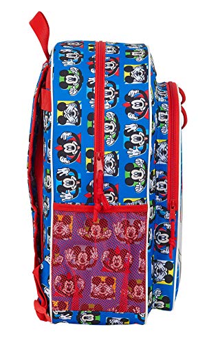 Safta Mochila Escolar Niños de Mickey Mouse Me Time, 330x140x420mm