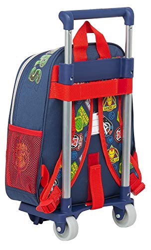 Safta Mochila Infantil de Avengers Heroes Vs Thanos con Carro 705, 270x100x330mm, azul marino/multicolor