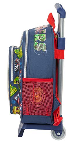 Safta Mochila Infantil de Avengers Heroes Vs Thanos con Carro 705, 270x100x330mm, azul marino/multicolor