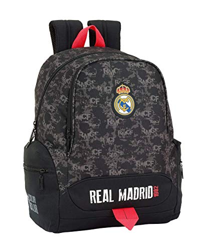 Safta Real Madrid Mochila Infantil, 43 cm, Negro