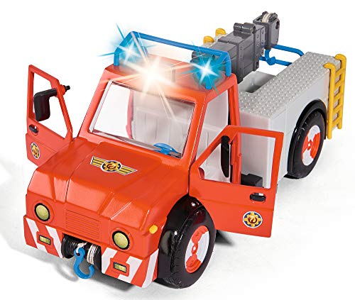 Sam el bombero - camión Rescate 23 cm con Figura y Caballo (Simba Dickie 9258280)