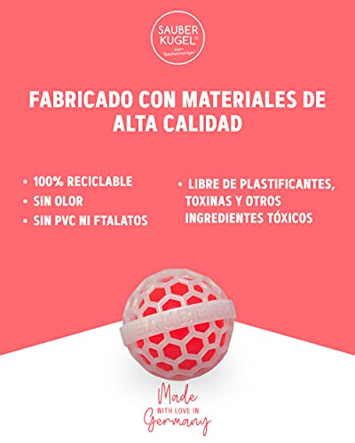 SAUBERKUGEL® para el bolso | Limpiador de bolsos reutilizables para bolsos, carteras y mochilas | Recoge la suciedad, las migas y la pelusa | Sin silicona ni PVC (3,5 cm) (Naranja, 3)