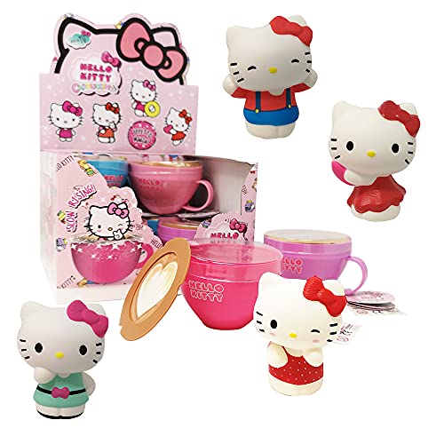 Sbabam s.r.l. Squishy Hello Kitty Cappuccino: Pack de 2 Tazas Diferentes