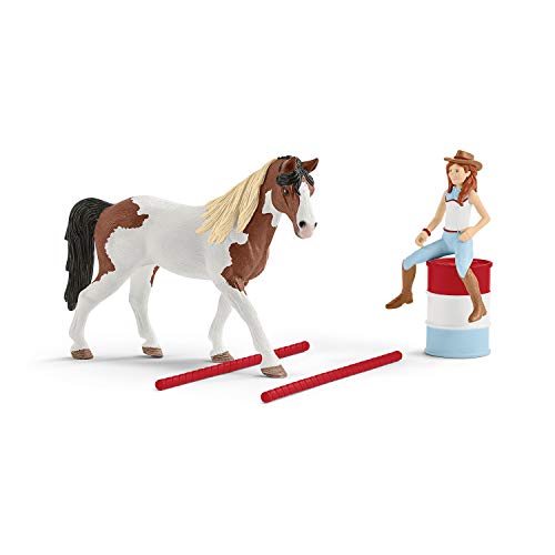 Schleich 42441 Horse Club Play Set - Horse Club Hannah set de monta americana, juguetes a partir de 5 años