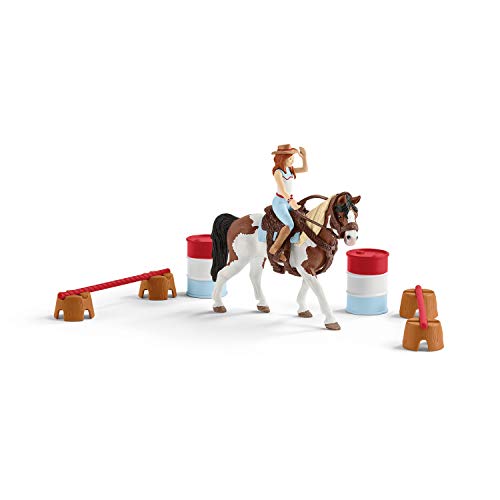 Schleich 42441 Horse Club Play Set - Horse Club Hannah set de monta americana, juguetes a partir de 5 años