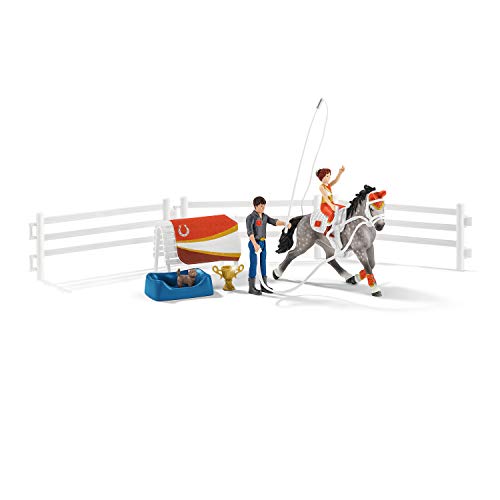 Schleich 42443 Horse Club Play Set - Horse Club set de volteo Mia, juguetes a partir de 5 años