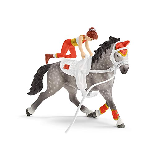 Schleich 42443 Horse Club Play Set - Horse Club set de volteo Mia, juguetes a partir de 5 años