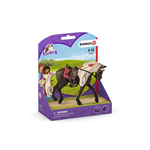 Schleich 42469 Horse Club Play Set - yegua Rocky Mountain Horse para competición, juguetes a partir de 5 años