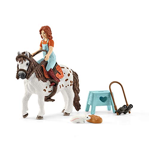 Schleich 42518 Horse Club Play Set - Horse Club Mia & Spotty, juguetes a partir de 5 años